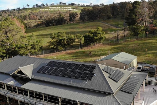 Solar panels on a home