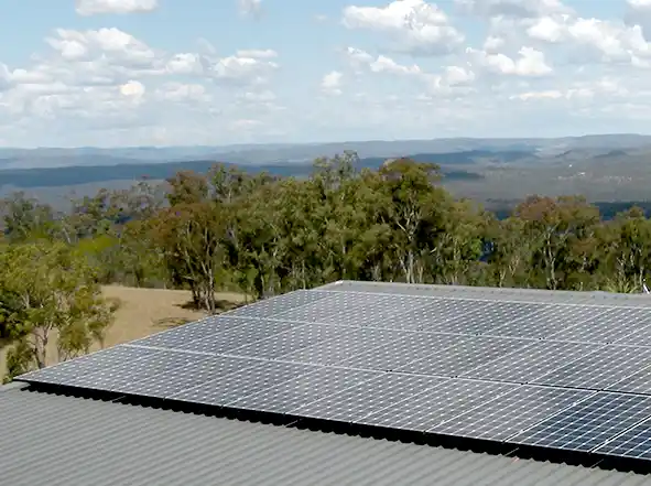 commercial solar blue mountains