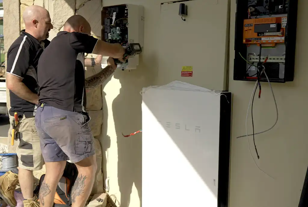 battery-install-tesla Tesla Power wall install