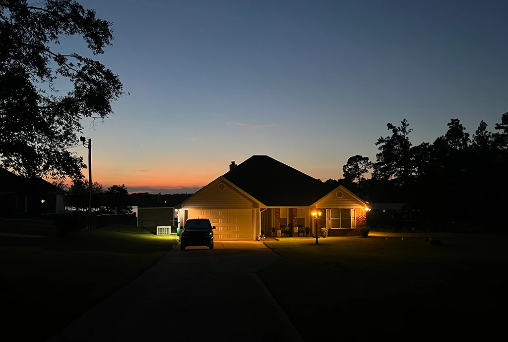 home with power in blackout in penrith